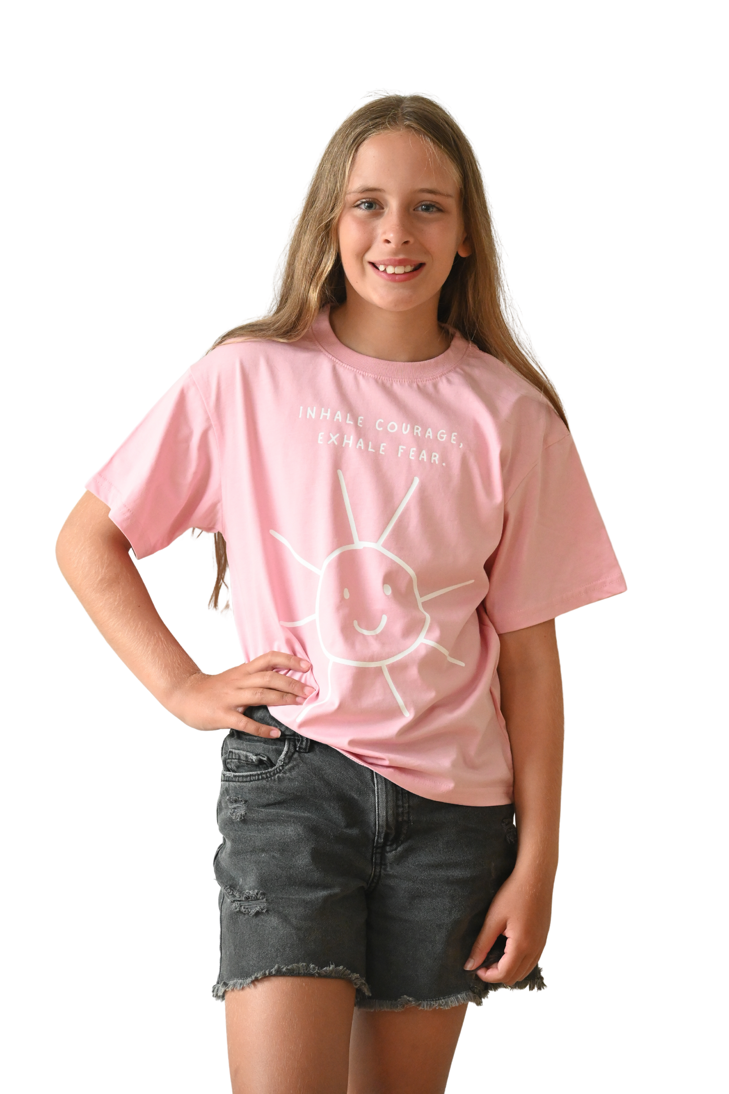 "INHALE COURAGE, EXHALE FEAR" - Kids Tee