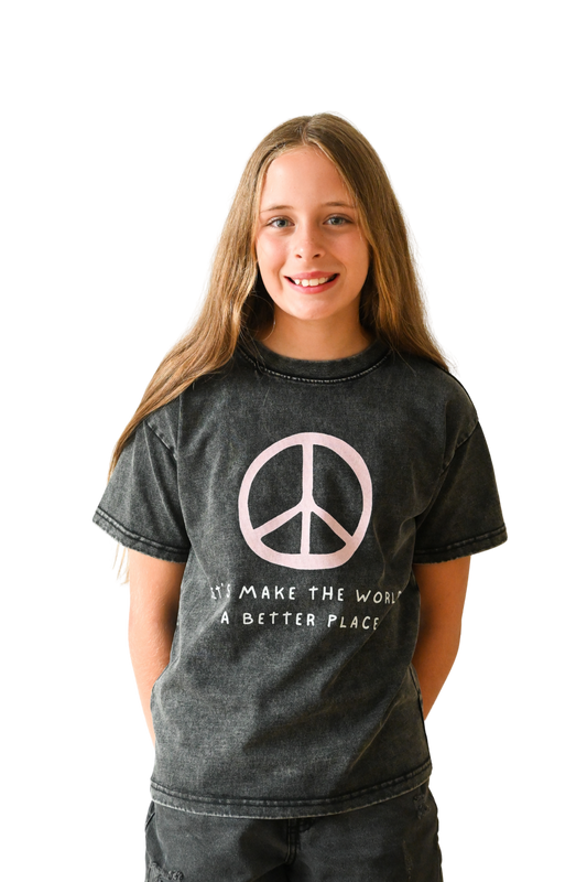 "Let's Make The World A Better Place" - Kids TEE